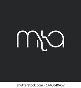 M T A letters Joint logo icon vector for business card and corporate identity.
