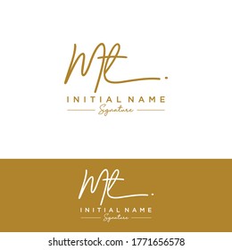 M T MT Initial letter handwriting and signature logo.