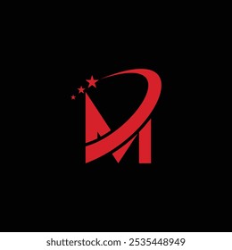 M tech logo design template, M tech logo, M technology vector