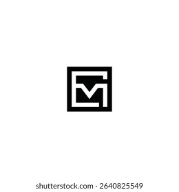 M technology illusion square logo
