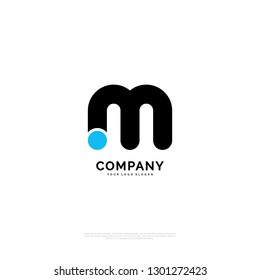 M i TECHNOLOGY logo design template. creative sign. Universal vector icon. - Vector