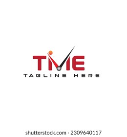 m with time, time logo clock 