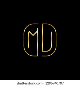 M U initial letter, modern logo design template vector 