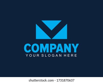 m and v letter message icon. m v letter iconic massage logo design vector. UI icon