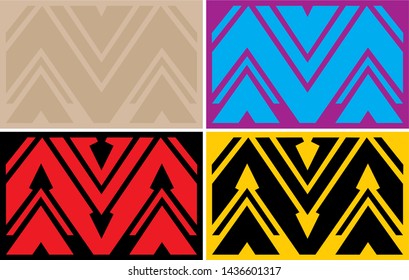 m and v letters themed background