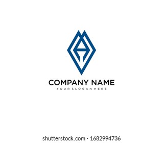 m and v logo for company