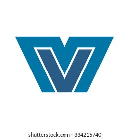 m and v logotype.
