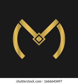 M , V , VM , MV-Brief-Logo-Design mit kreativer, moderner Typografie