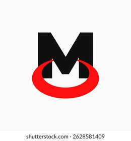 M vector check mark icon