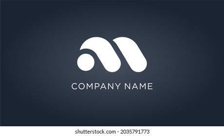 M vector logo icon design template elements company name