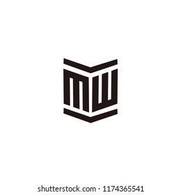 M W Letter Logo Stock Vector (Royalty Free) 1174365541 | Shutterstock