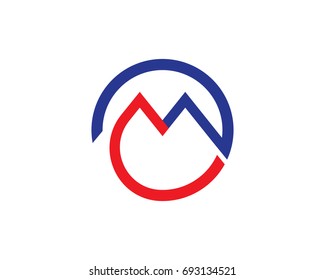 M w Letter Logo Business Template Vector icon
