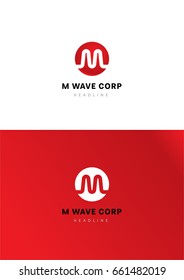 M Wave Corporation Logo Template.