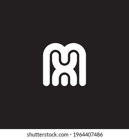 M and X - initials or logo. MX - monogram or logotype. XM - vector design element or icon.