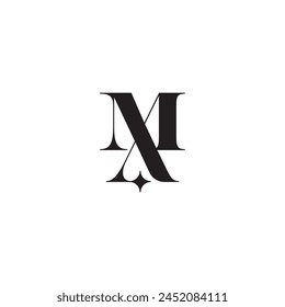 M A X MA with a Star Logo Vector Design