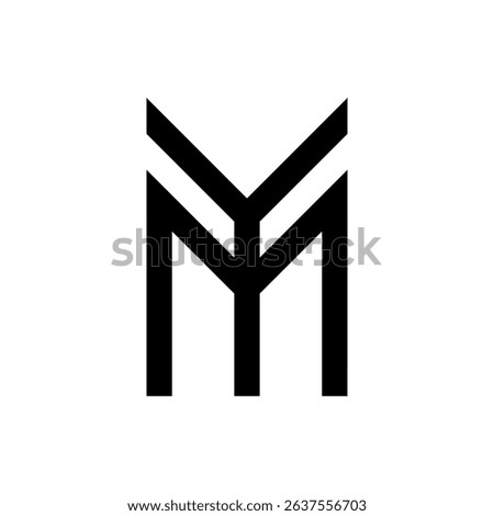 M and Y Letter Logo Vector 001