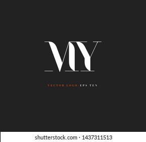 M & Y letters Joint logo icon vector for business card and corporate identity.