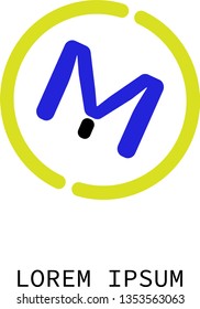 m and y logo. flat design - vector