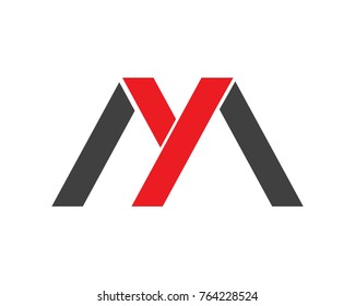 M Y logos Template and symbols