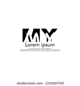 M Y MY Initial abstract logo concept vector for your company