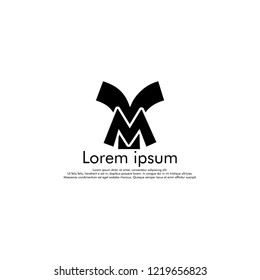 M Y MY Initial abstract logo concept vector for your company