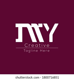 M Y MY Initial based logo Letter Symbol Modern and abstract icon design concept. Initial based Vector template. Symbol for Corporate Business Company Identity.