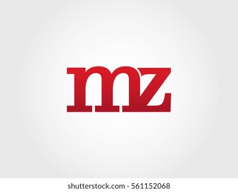m and z lowercase logotype