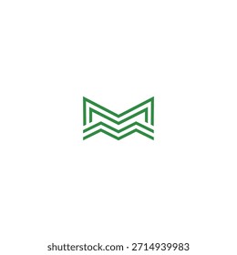 M1 technology vector line object design logo
