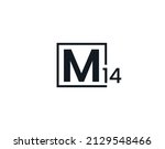 M14, 14M Initial letter logo