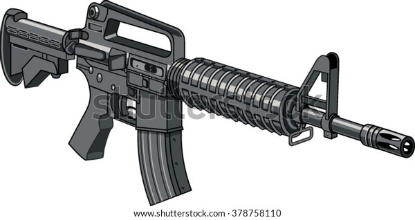 M16アサルトライフル のベクター画像素材 ロイヤリティフリー