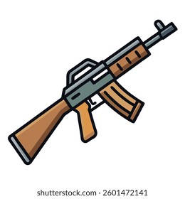 M16 gun, police weapon vector design, military vector design illustration.
