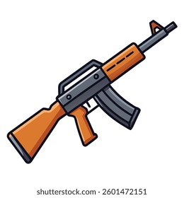 M16 gun, police weapon vector design, military vector design illustration.