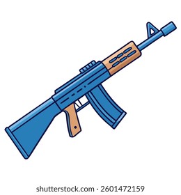 M16 gun, police weapon vector design, military vector design illustration.