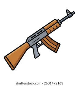 M16 gun, police weapon vector design, military vector design illustration.