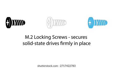 Tornillos de bloqueo M.2 que aseguran las unidades de estado sólido firmemente en su lugar