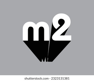 m2 logo design t-shirt design 