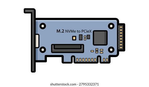 M2 NVMe SSD computer circuit board