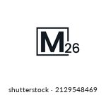 M26, 26M Initial letter logo