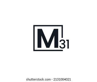 M31, 31M Initial letter logo