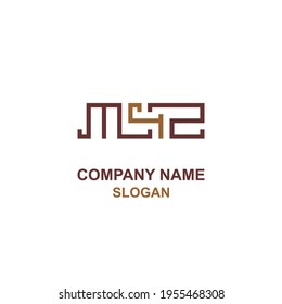 M42 letter and number initial logo, bold logo with horizontal shape.