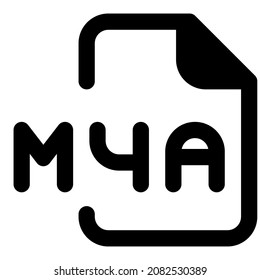 M4A is a file extension for an audio file encoded with advanced audio coding AAC