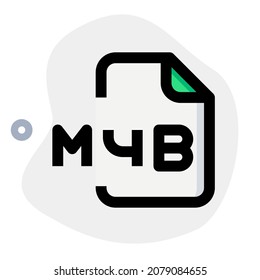 M4B files contain audio books and the file format supports chapters and bookmarking