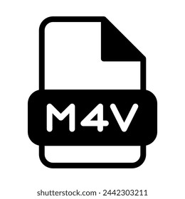 M4v formato de archivo iconos de vídeo. archivos web etiqueta icono. Ilustración vectorial.