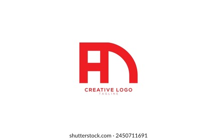 AM MA Abstractas inicial monograma letra alfabeto logo diseño