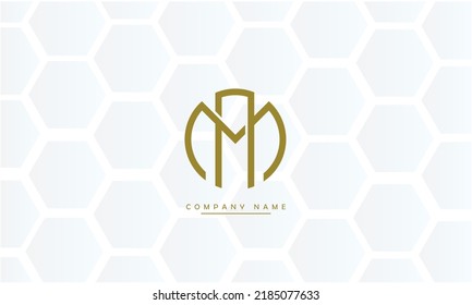 MA, AM Abstract Letters Logo Monogram