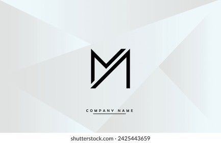 MA, AM Abstract Letters Logo Monogram