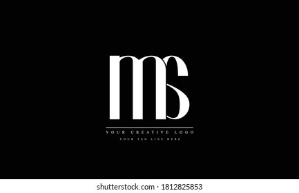 ma am abstract vector logo monogram template