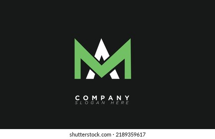 MA Alphabet letters Initials Monogram logo 