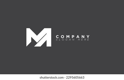 MA Alphabet letters Initials Monogram logo AM, M and A