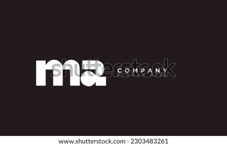 MA Alphabet letters Initials Monogram logo AM, M and A Stok fotoğraf © 